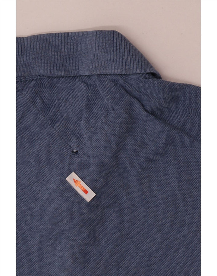Tricou polo Tommy Hilfiger pentru bărbați, personalizat, bumbac albastru mediu