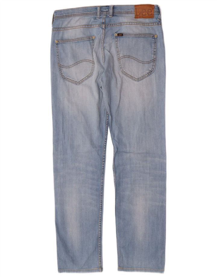 Blugi Distressed drepte pentru femei Lee W30 L30 albastru