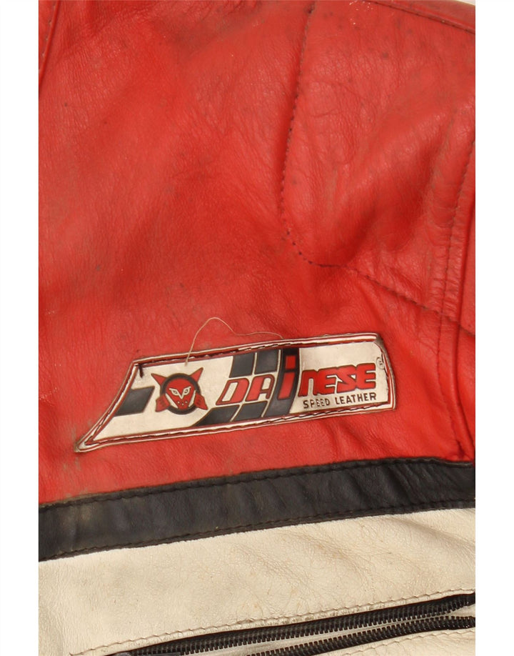 Jachetă motociclist DAINESE pentru bărbați IT 54 2XL din piele multicoloră color block