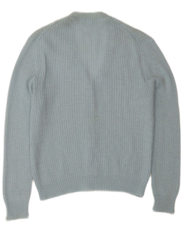 Pulover Cardigan Vintage pentru femei UK 14 Large Blue Classic