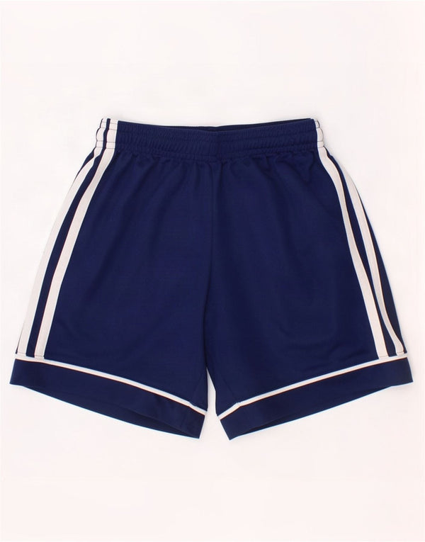 Pantaloni scurți sport Aeroready Adidas pentru băieți 7-8 ani, poliester bleumarin