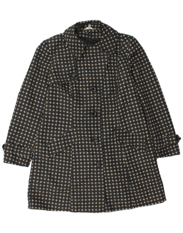 Trench mic pentru femei Marks & Spencer UK 12 Medium Black Polka Dot