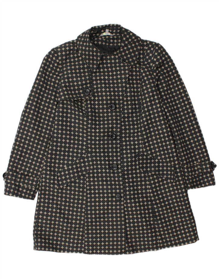 Trench mic pentru femei Marks & Spencer UK 12 Medium Black Polka Dot