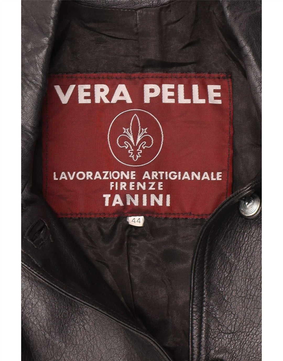 Jachetă de piele pentru femei Lavorazione Artigianale IT 44 Medium Black Leather