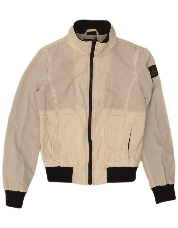 Jachetă Bomber Cruz pentru femei Refrigiwear UK 14, mare, alb, din nailon