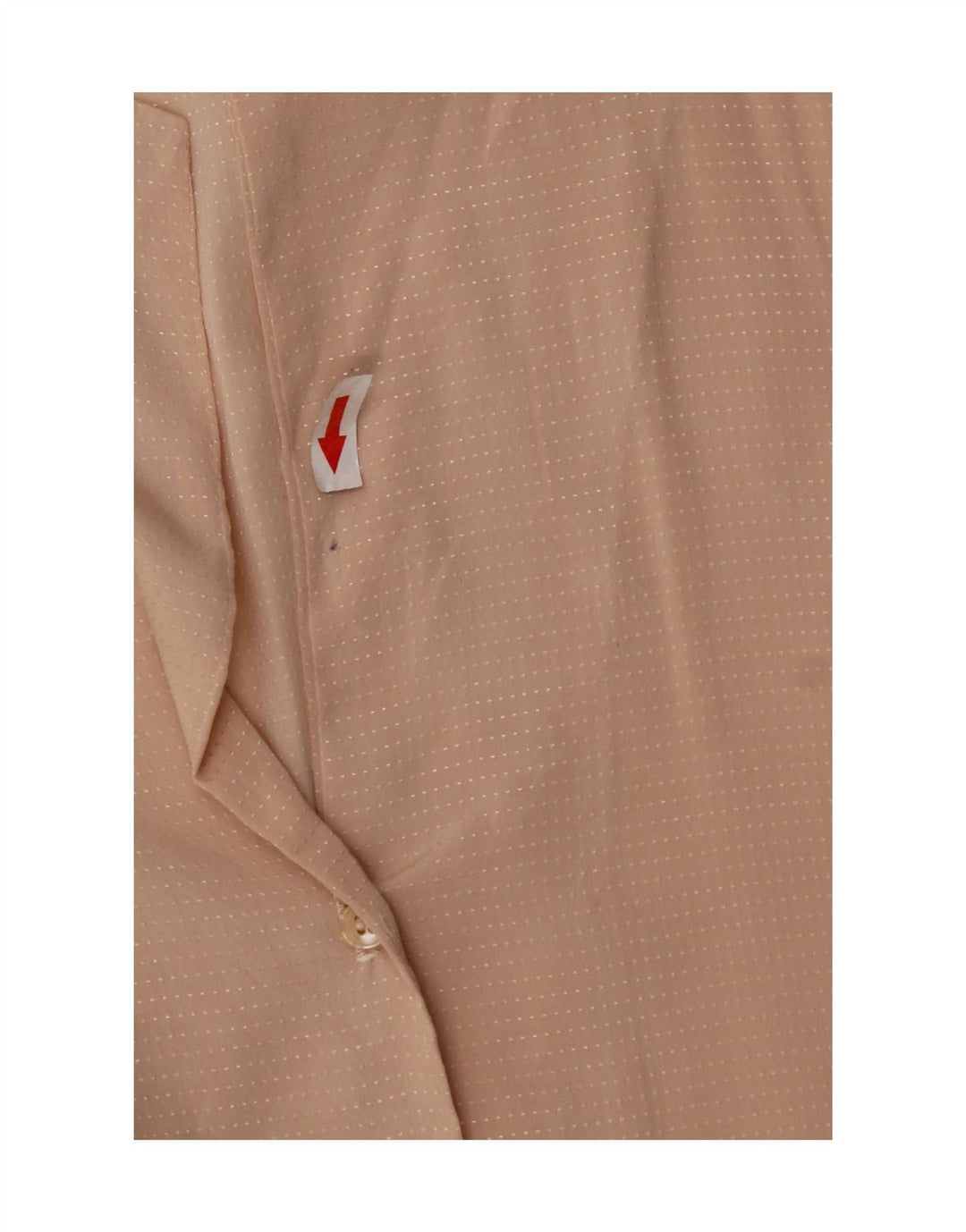 Bluză cămașă vintage pentru femei UK 14 Medium Bej cu pete
