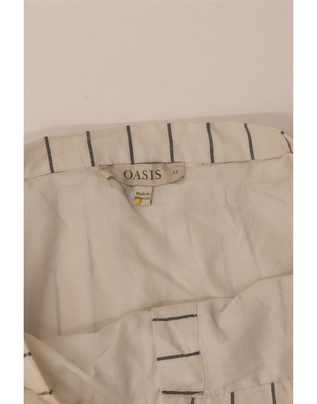 Fusta A-Line Oasis pentru femei UK 12 Medium W28 Cu dungi albe