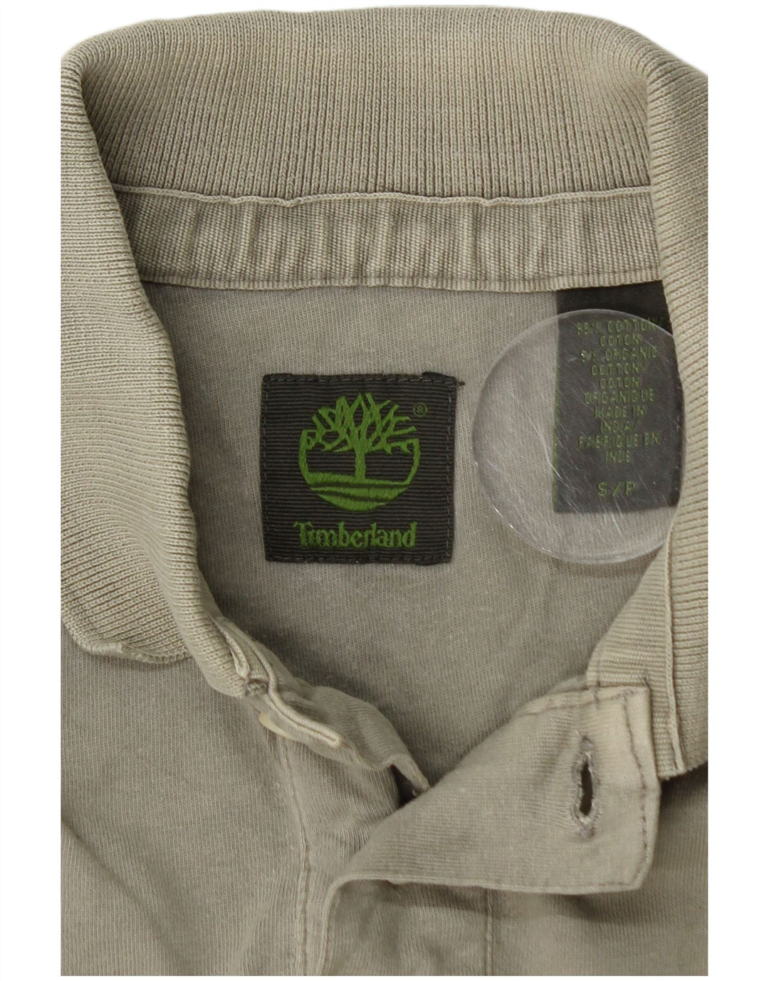 Cămașă polo TIMBERLAND pentru bărbați, bumbac kaki mic