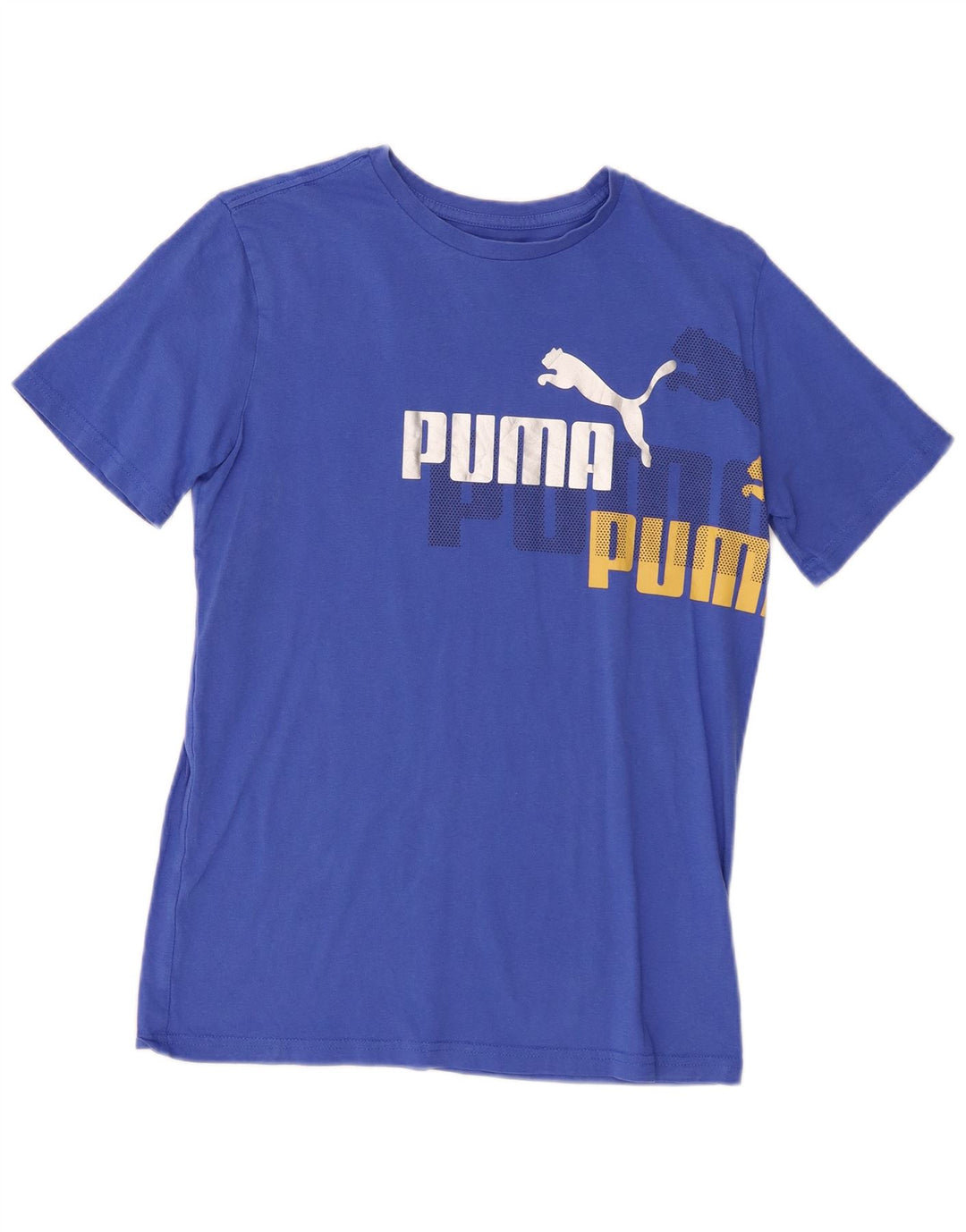 Tricou grafic Puma Băieți Top 15-16 Ani XL Bumbac Albastru