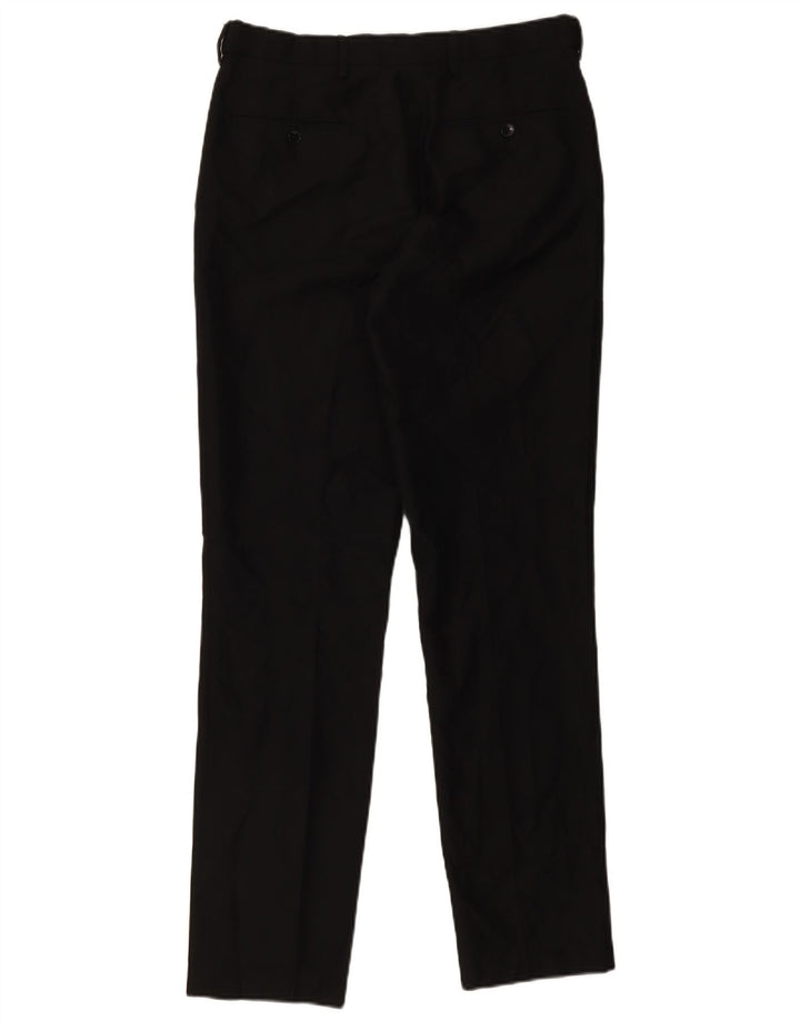 Pantaloni chino subțiri pentru bărbați Marks & Spencer L32 L33 Poliester negru