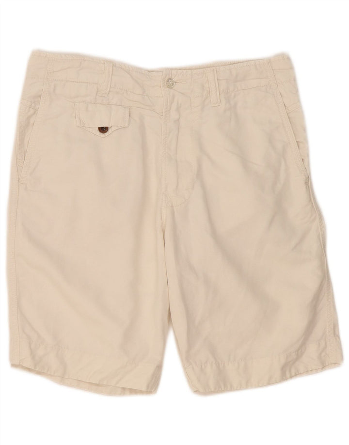 Pantaloni scurți cargo Diesel pentru femei W31, bumbac alb mediu
