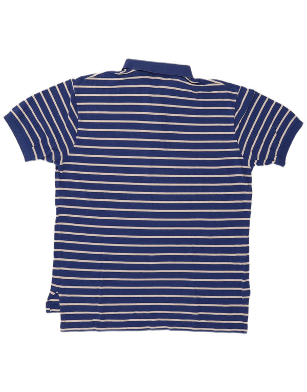 Cămașă polo Polo Ralph Lauren pentru bărbați, bumbac cu dungi albastre mari