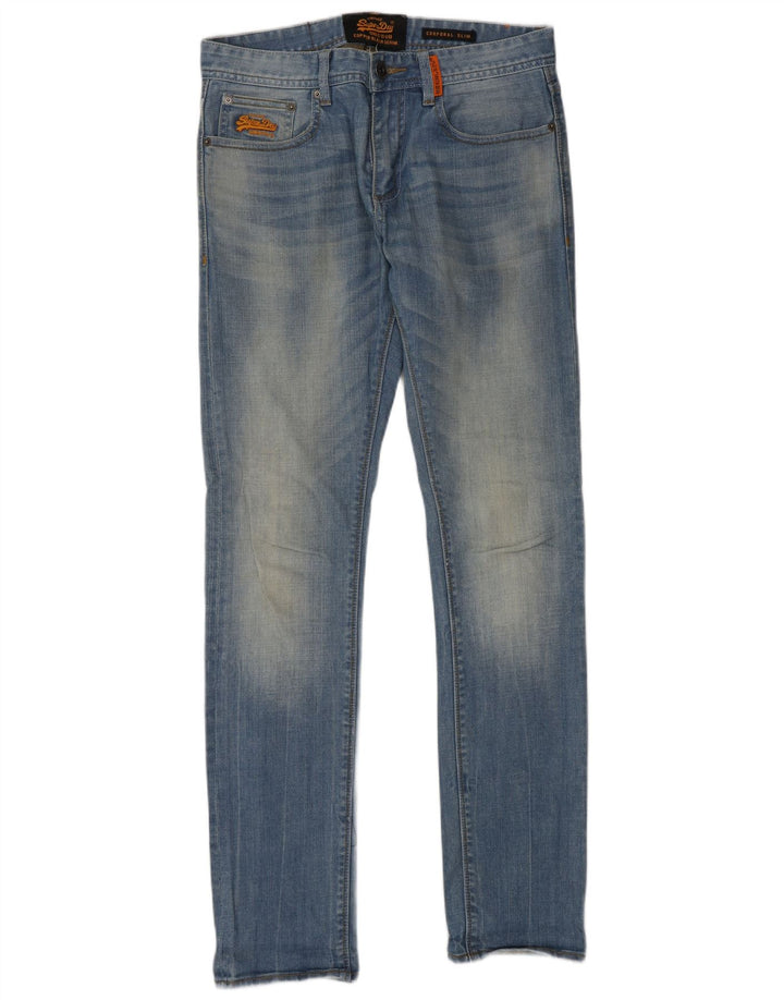Blugi Superdry Corporal Slim pentru bărbați W30 L32 Bumbac albastru