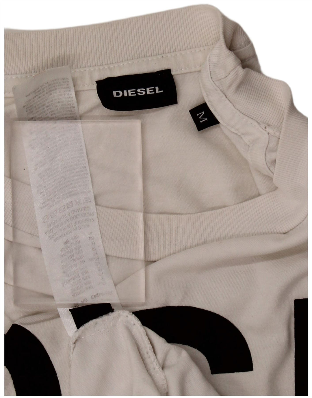 Tricou grafic pentru bărbați DIESEL Top Medium Alb Bumbac