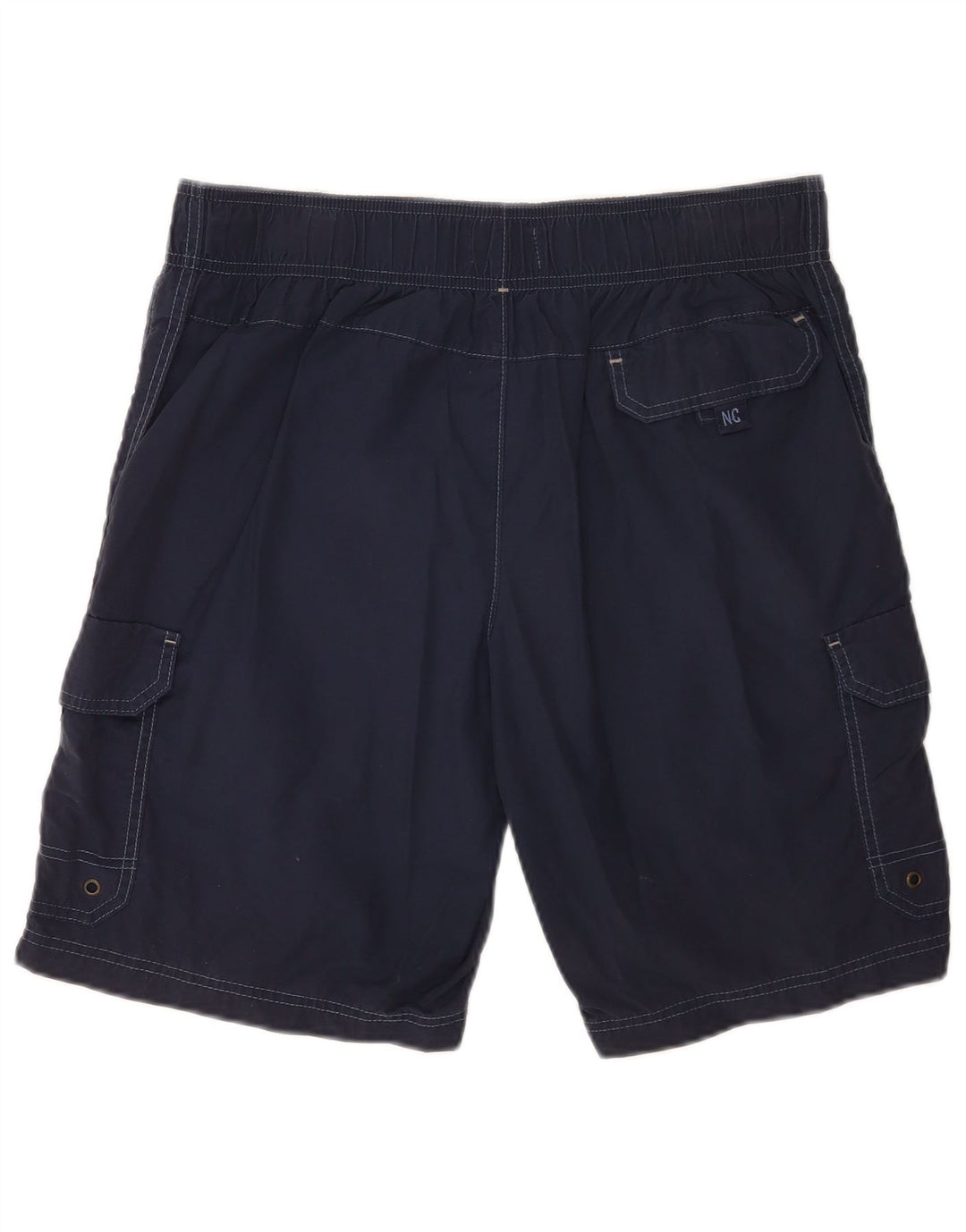 Pantaloni scurți de înot cargo Marks & Spencer pentru bărbați, bumbac mediu albastru bleumarin