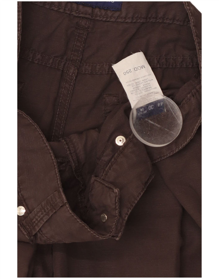 Bermudă TRUSSARDI pentru bărbați W28, bumbac maro mic