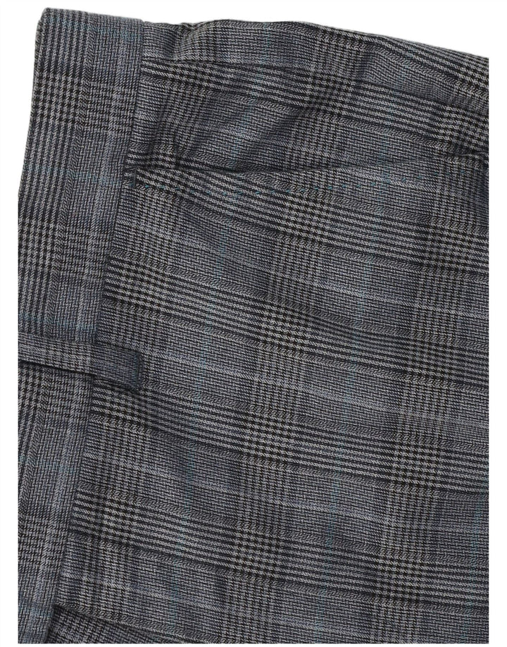 Pantaloni de costum pentru bărbați Ted Baker, slim, L32 L31, poliester cu carouri gri