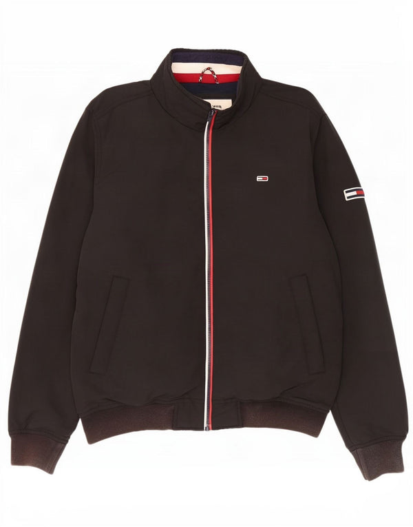 Bomber pentru bărbați Tommy Hilfiger UK 40, mare, negru, nailon