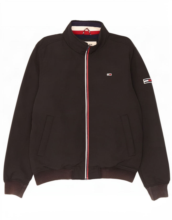 Bomber pentru bărbați Tommy Hilfiger UK 40, mare, negru, nailon