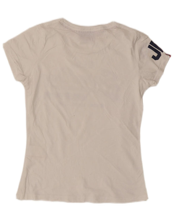 Tricou grafic Superdry pentru femei Top UK 14 Large White