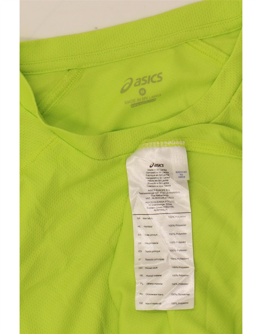 Tricou pentru bărbați Asics Top Medium Verde Poliester