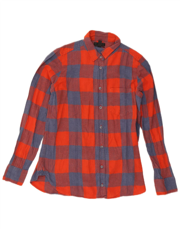 Cămașă de flanel pentru femei J. Crew US 4 Small Red Check Bumbac