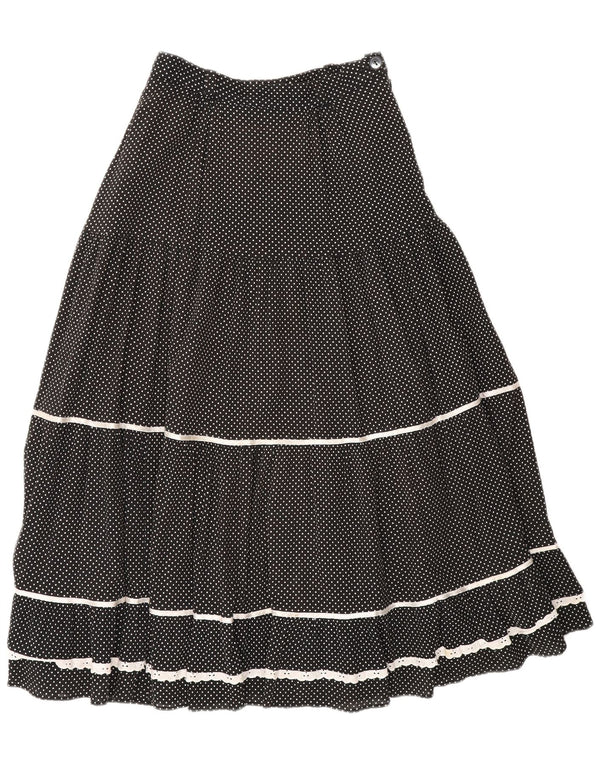 Fusta cu etaje Elkont pentru femei cu talie înaltă EU 36 Small W24 Black Spotted