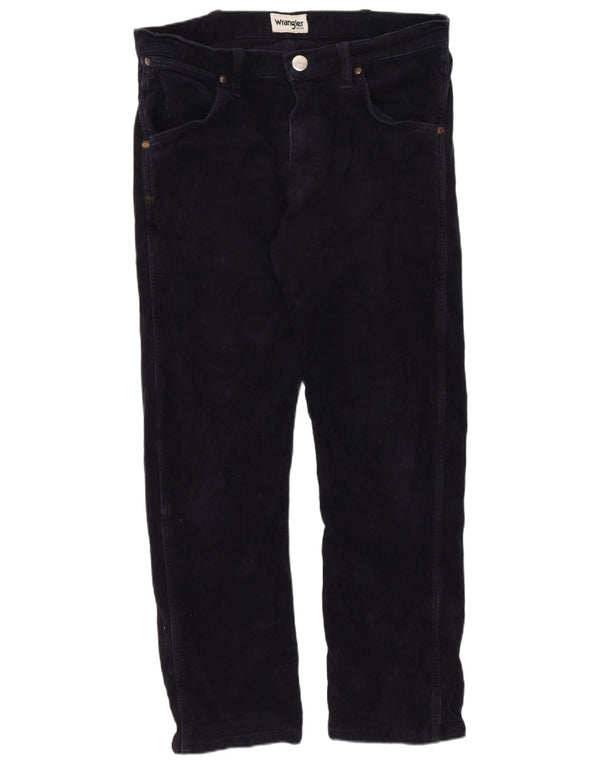 Pantaloni drepti din velur Wrangler pentru bărbați W30 L26 bleumarin