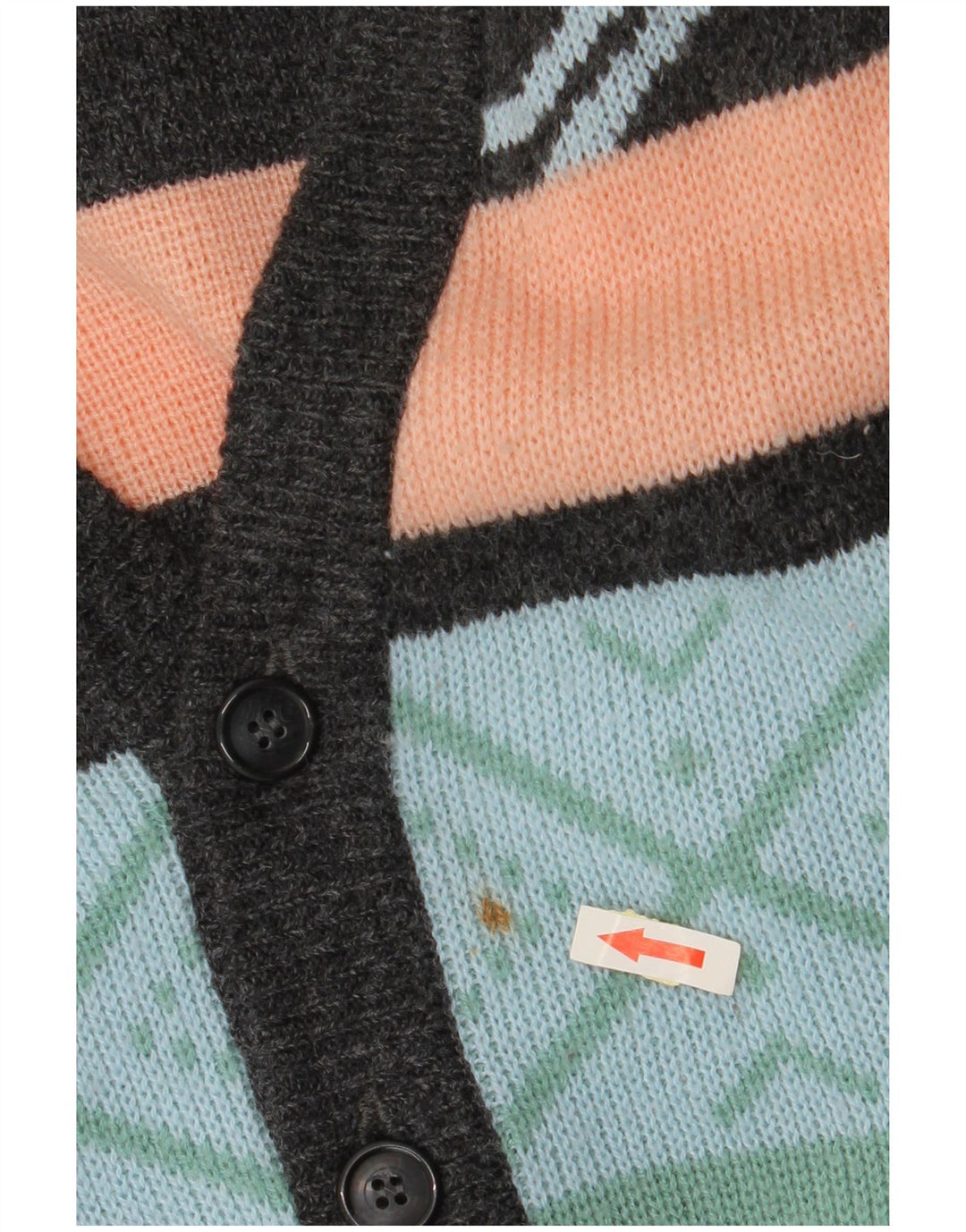 Pulover cardigan pentru bărbați VINTAGE IT 52/54 Fair Isle, mare, multicolor