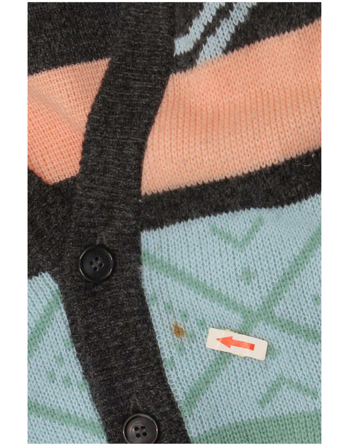 Pulover cardigan pentru bărbați VINTAGE IT 52/54 Fair Isle, mare, multicolor