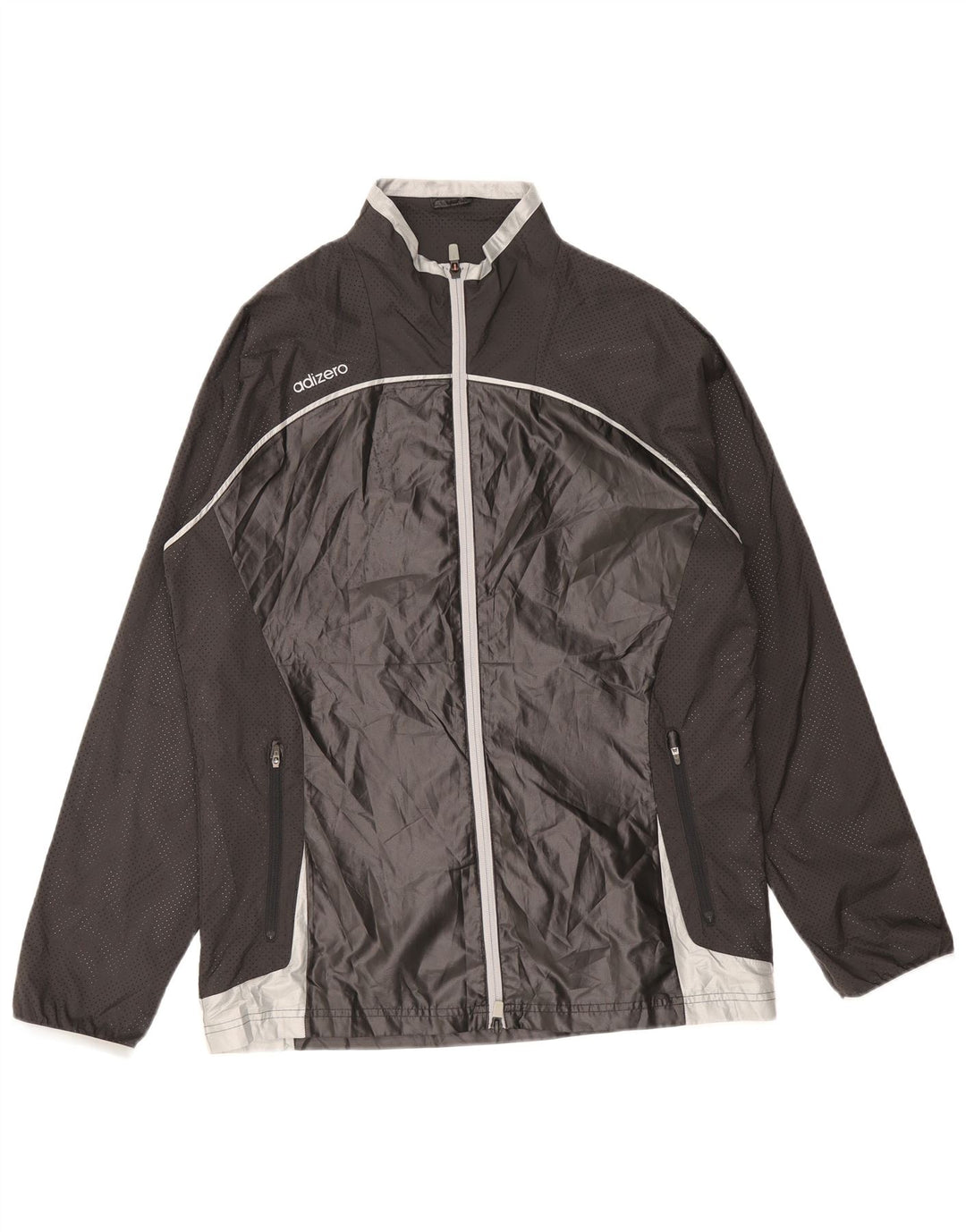 Jachetă de ploaie pentru bărbați Adidas UK 42 XL, poliester negru, bloc de culoare