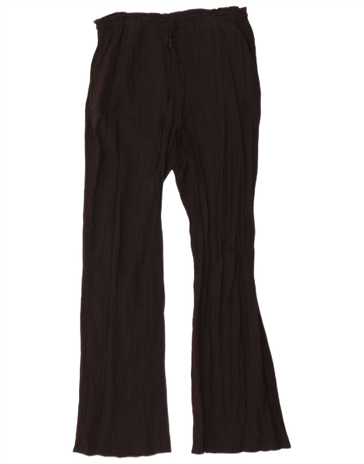 Pantaloni casual pentru femei Flare Zara Mediu L32 L32 Viscoză Neagră