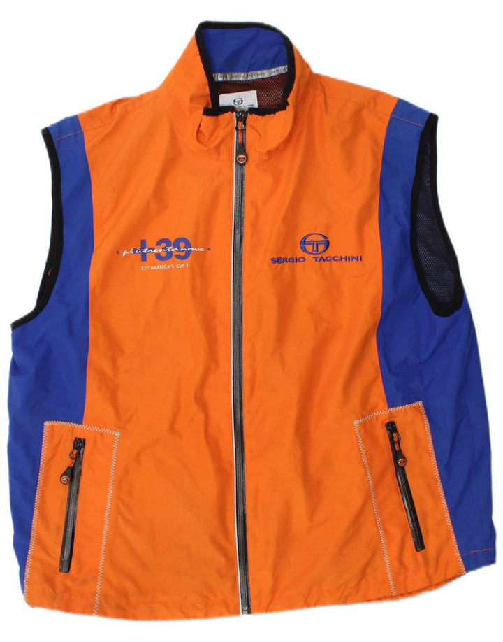 Jachetă de trening grafică pentru bărbați Sergio Tacchini, 3XL, portocaliu