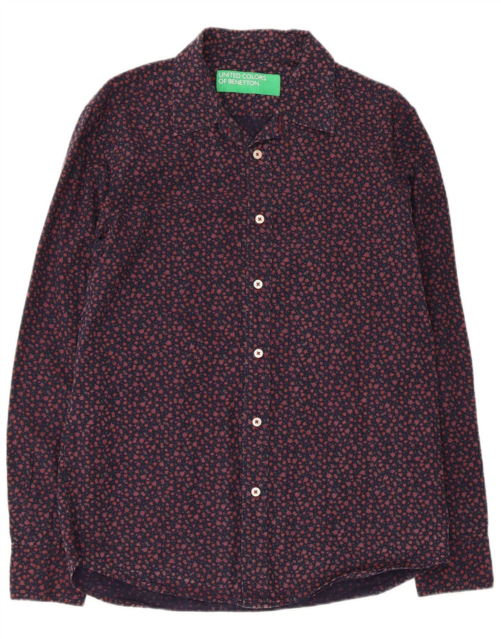 Cămașă pentru bărbați BENETTON Mediu Bleumarin Floral