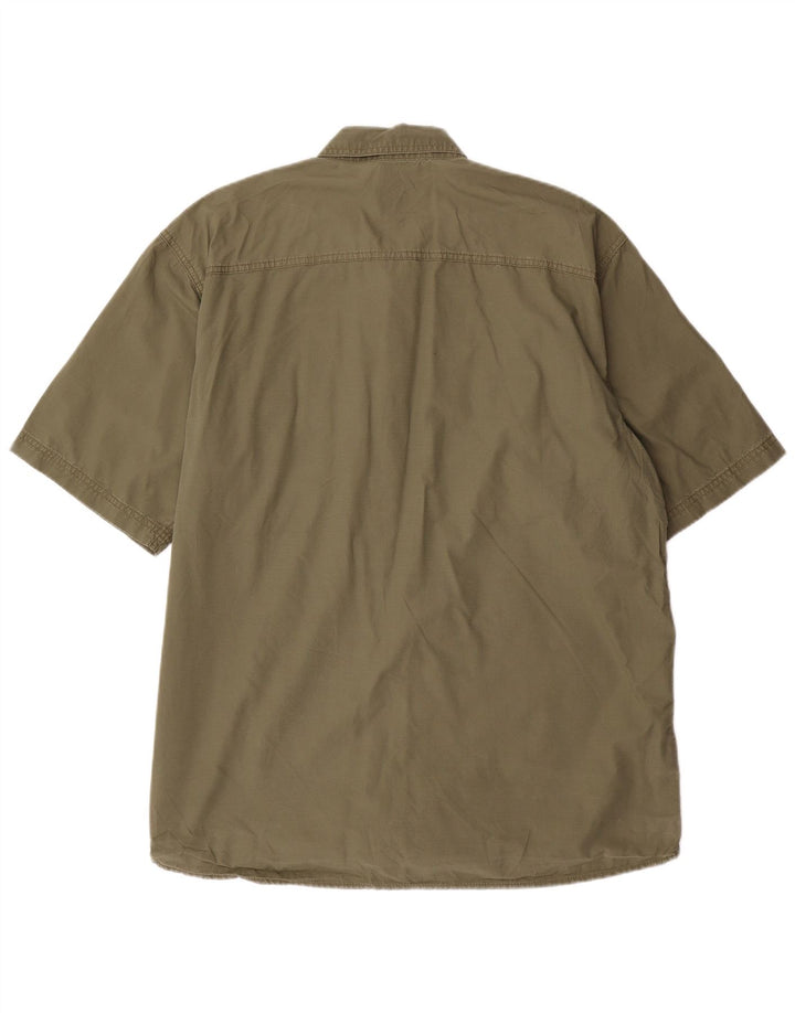 EDDIE BAUER Cămașă cu mânecă scurtă pentru bărbați, bumbac kaki mare