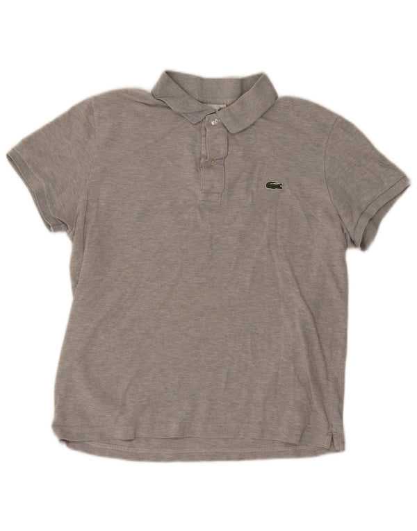 Tricou polo pentru bărbați Lacoste Slim Fit Mărimea 4, bumbac gri mediu