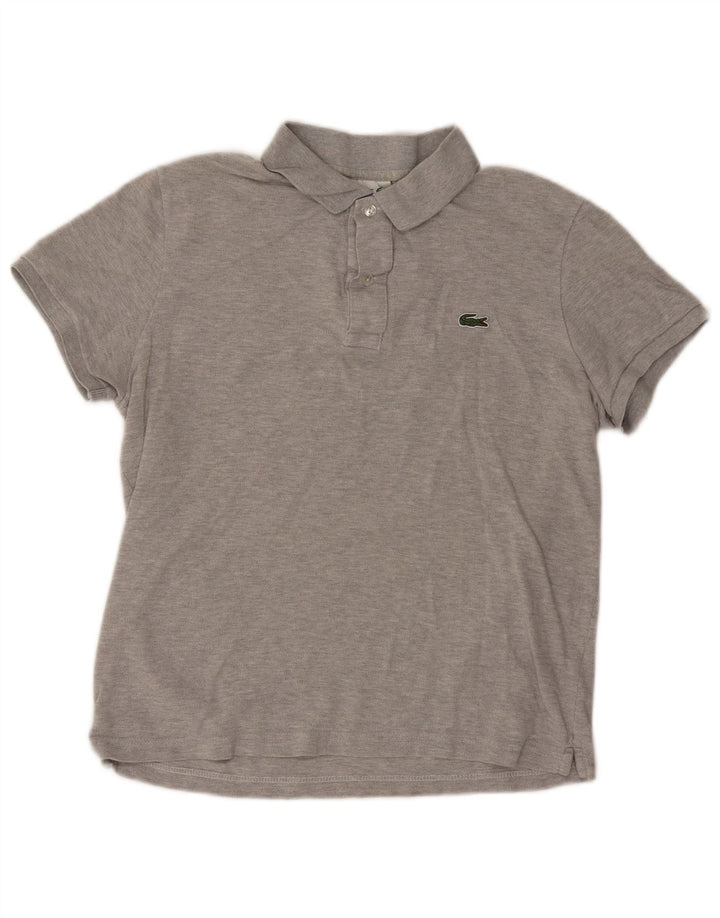 Tricou polo pentru bărbați Lacoste Slim Fit Mărimea 4, bumbac gri mediu
