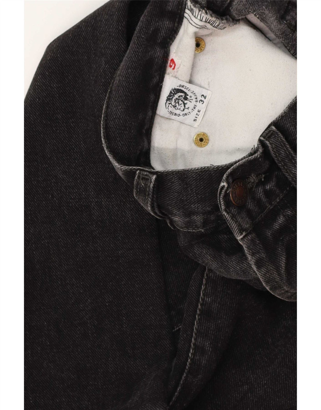 Blugi drepti pentru bărbați Diesel W32 L31 bumbac negru
