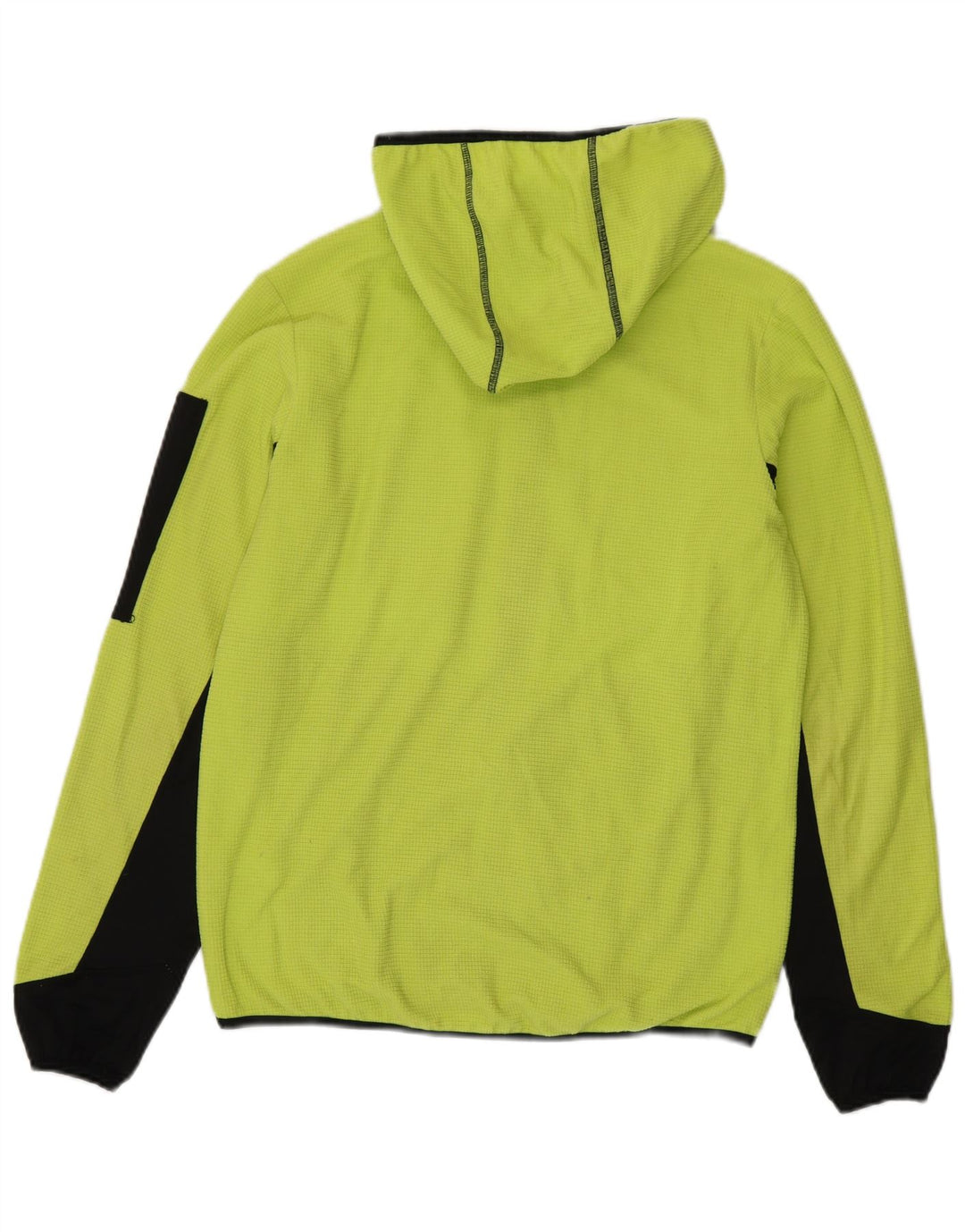 Pulover SLAM pentru bărbați, cu fermoar, poliester color bloc verde