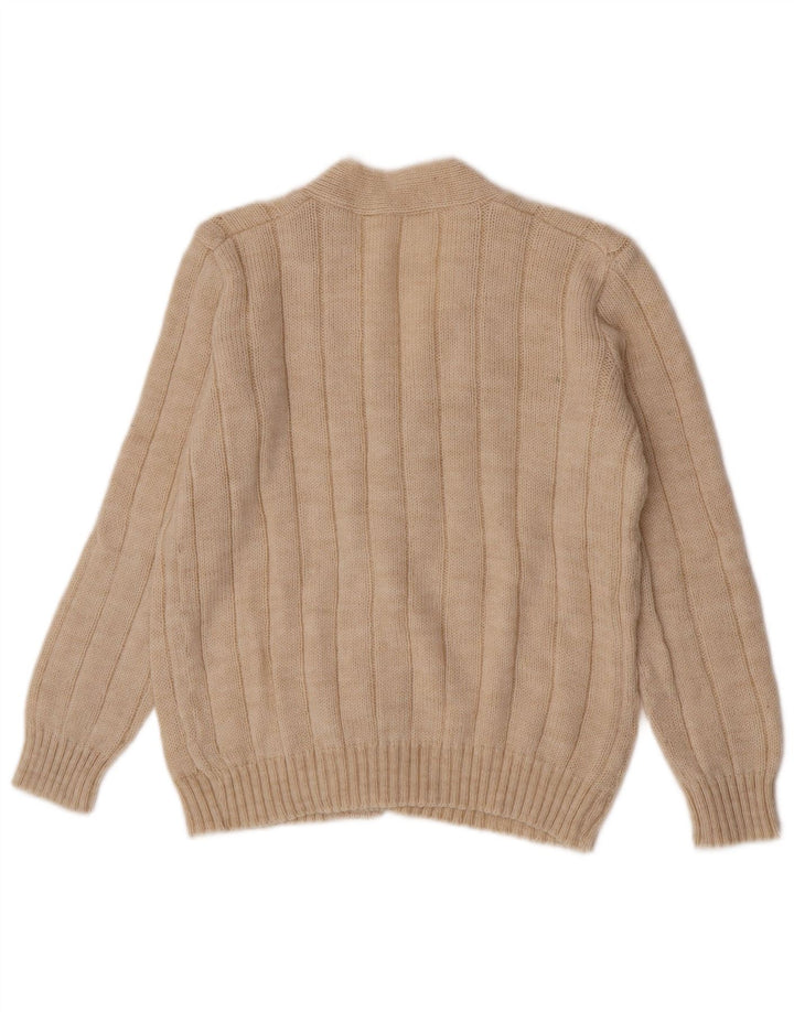 Cardigan Vintage pentru bărbați, bej mediu