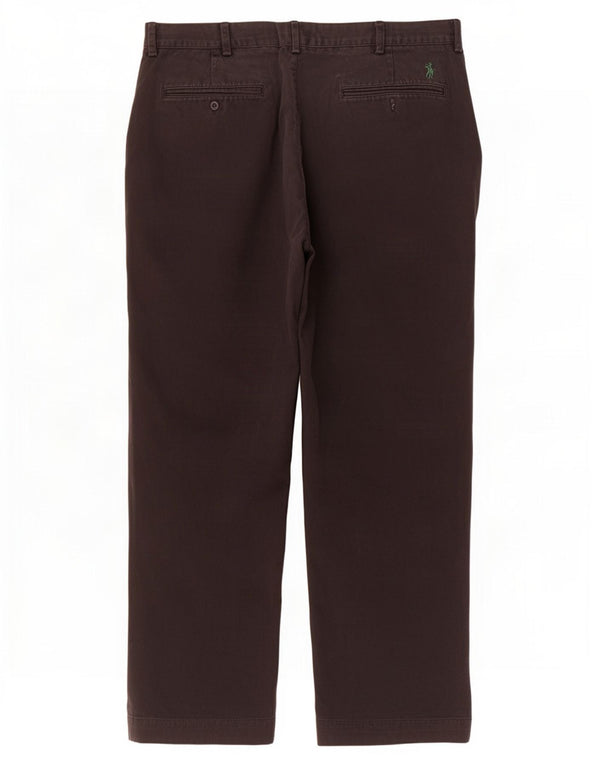 Pantaloni chino mari drepti pentru bărbați Polo Ralph Lauren L40 L30 bumbac maro