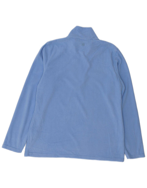 Mountain Warehouse Womens Zip Neck Fleece Jumper UK 16 Large Blue Polyester
