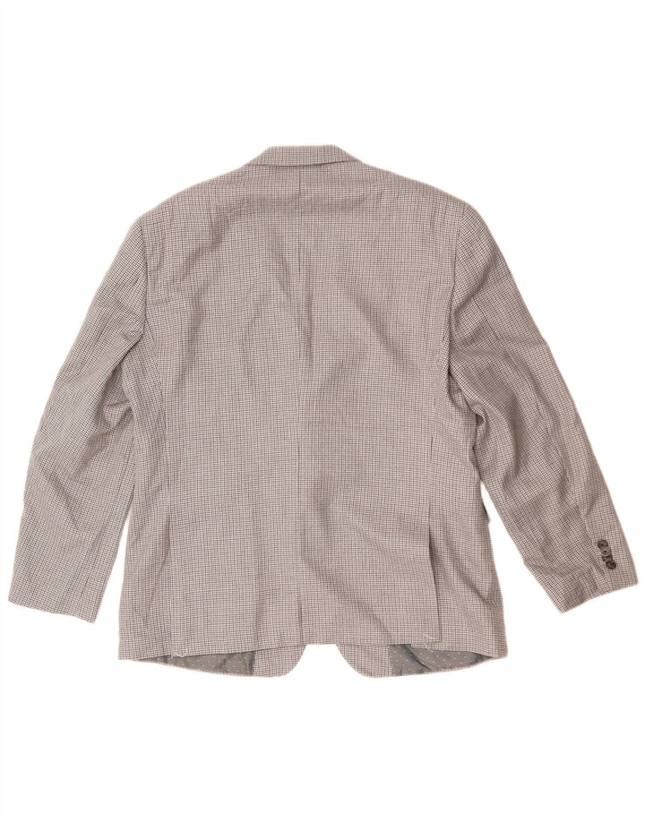 Sacou blazer pentru bărbați Tommy Hilfiger, cu 2 nasturi, US 42 XL, poliester cu carouri gri