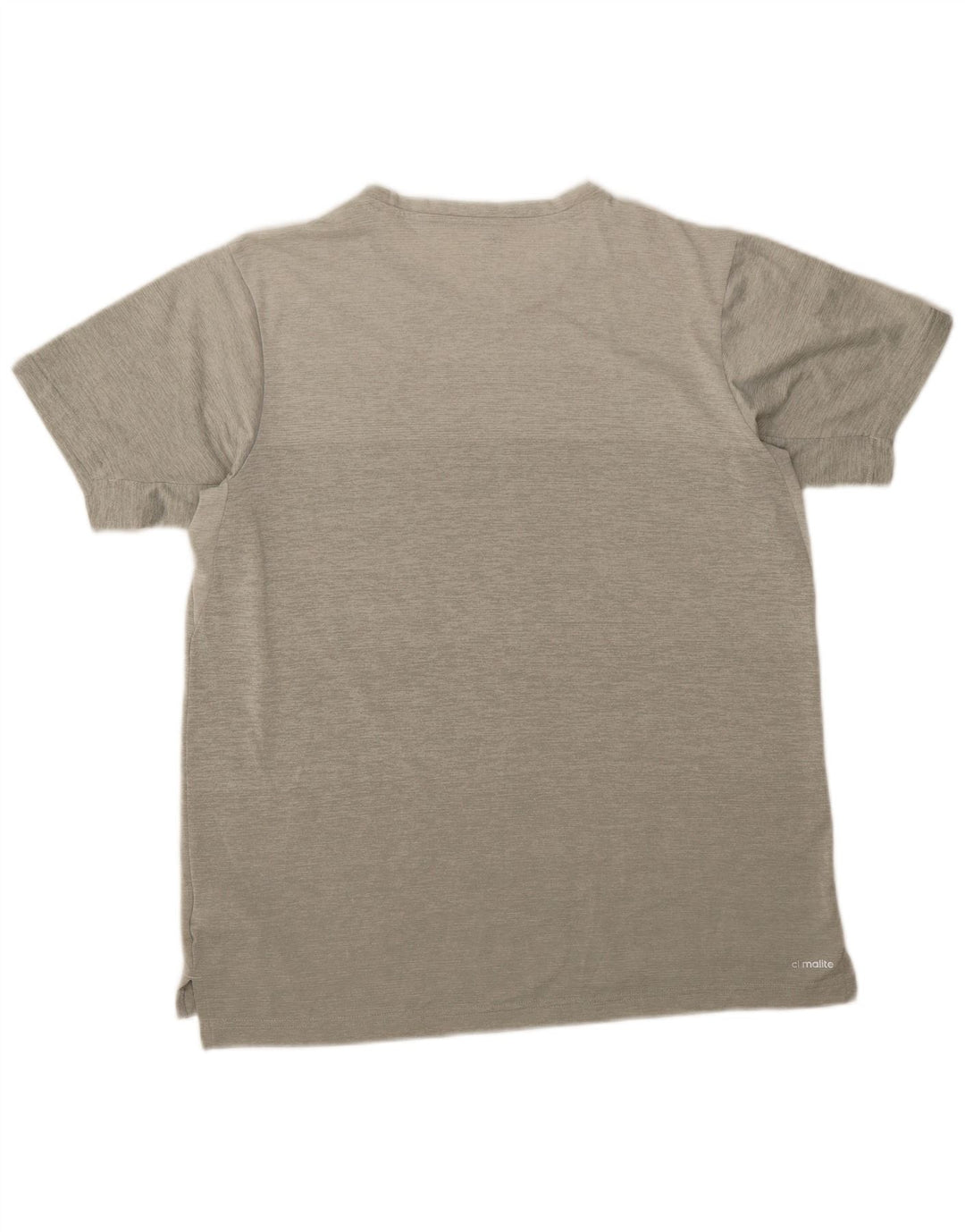 Tricou ADIDAS Climalite pentru bărbați Top mare din poliester cu pături gri