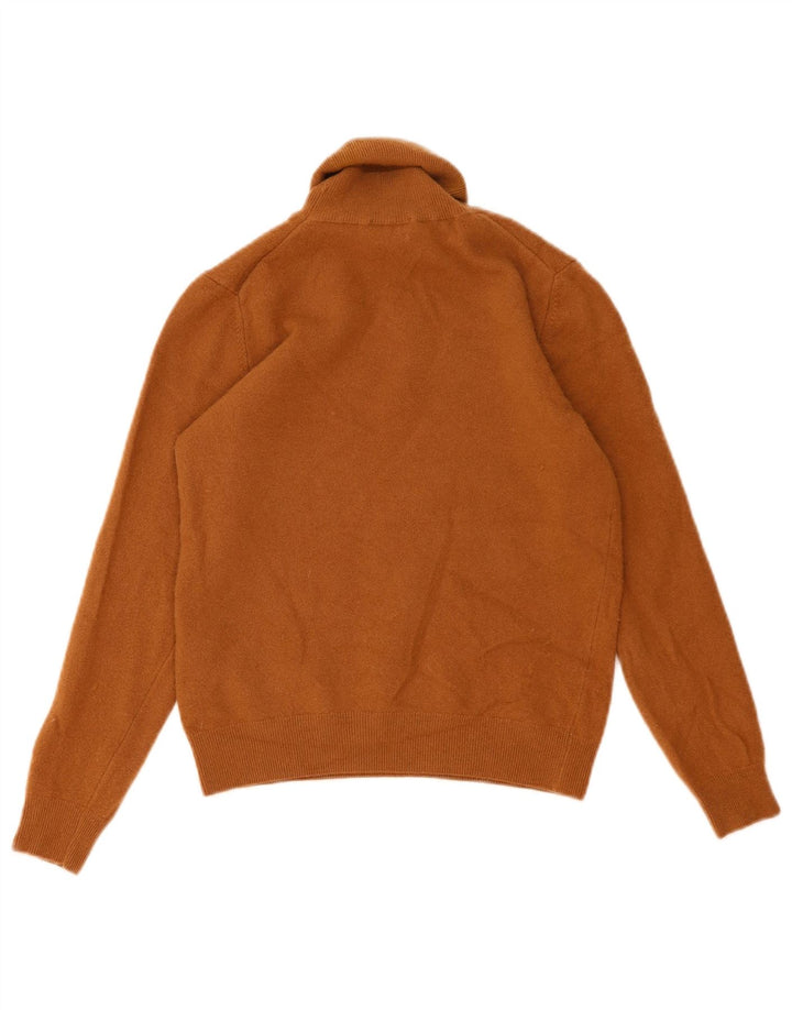 Pulover pentru femei Benetton cu gât rulat, maro mediu, UK 12