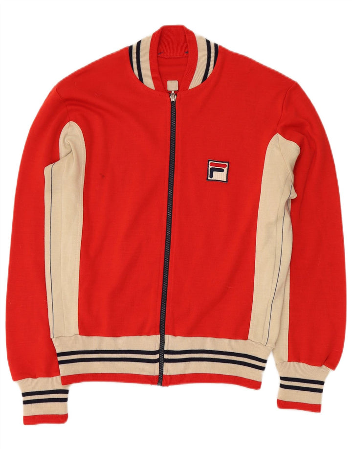 Jachetă de top pentru trening FILA, pentru femei, IT 50 XL, roșu, acrilic