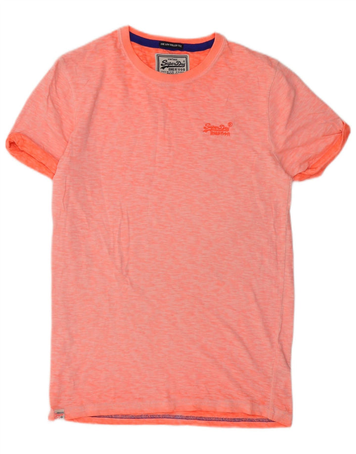 Tricou Superdry pentru bărbați Top mic din bumbac portocaliu