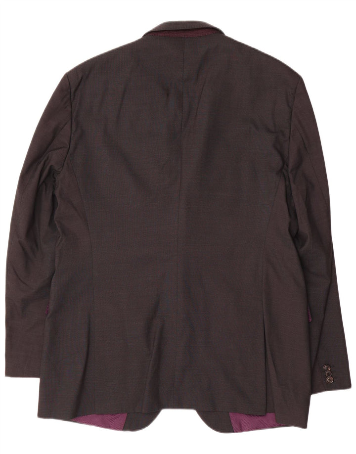 Blazer pentru bărbați Hugo Boss cu 2 nasturi EU 54 2XL Lână gri