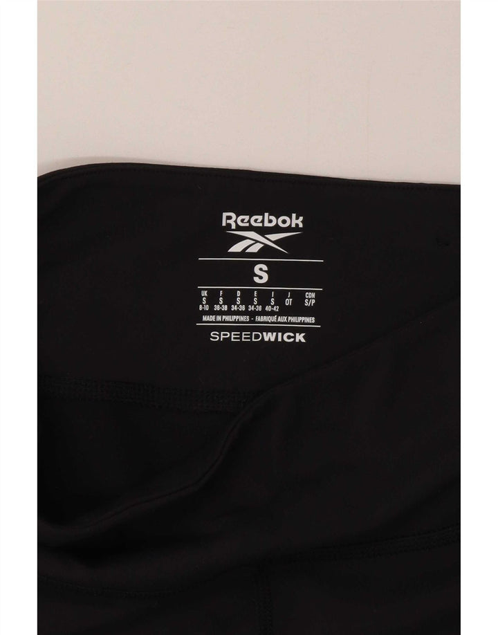 Leggings Capri pentru femei Reebok UK 8/10 Small Black