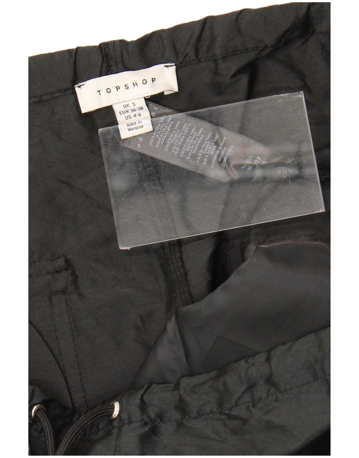 Topshop Pantaloni de trening pentru femei UK 10 Poliester negru mic